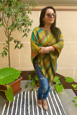 Ručne tkané pončo